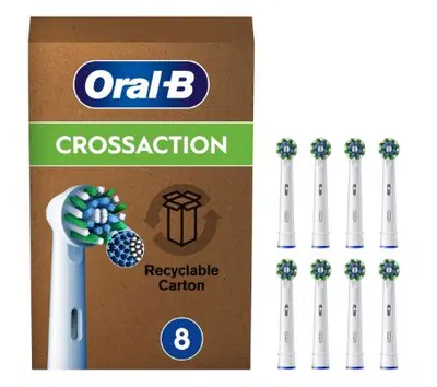 ORALB POWER REFILL EB50R CROSSACTION 8 PEZZI ORALB POWER REFILL EB50R CROSSACTION 8 PEZZI