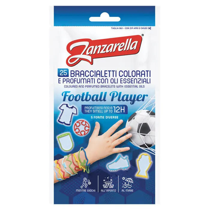ZANZARELLA BRACCIALETTI FOOTBALL PLAYER 25 PEZZI