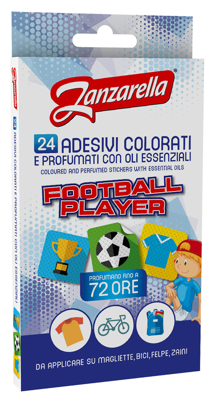 Zanzarella Sticker Football Player 24 Pezzi