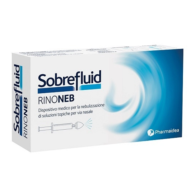 Sobrefluid Rinoneb Dispositivo Nebulizzatore + Siringa Luer  Lock Da 50 Ml + Agocannula Per Prelievo Soluzione