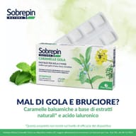 SOBREPIN NATURA CARAMELLA GOLA 20 PASTIGLIE