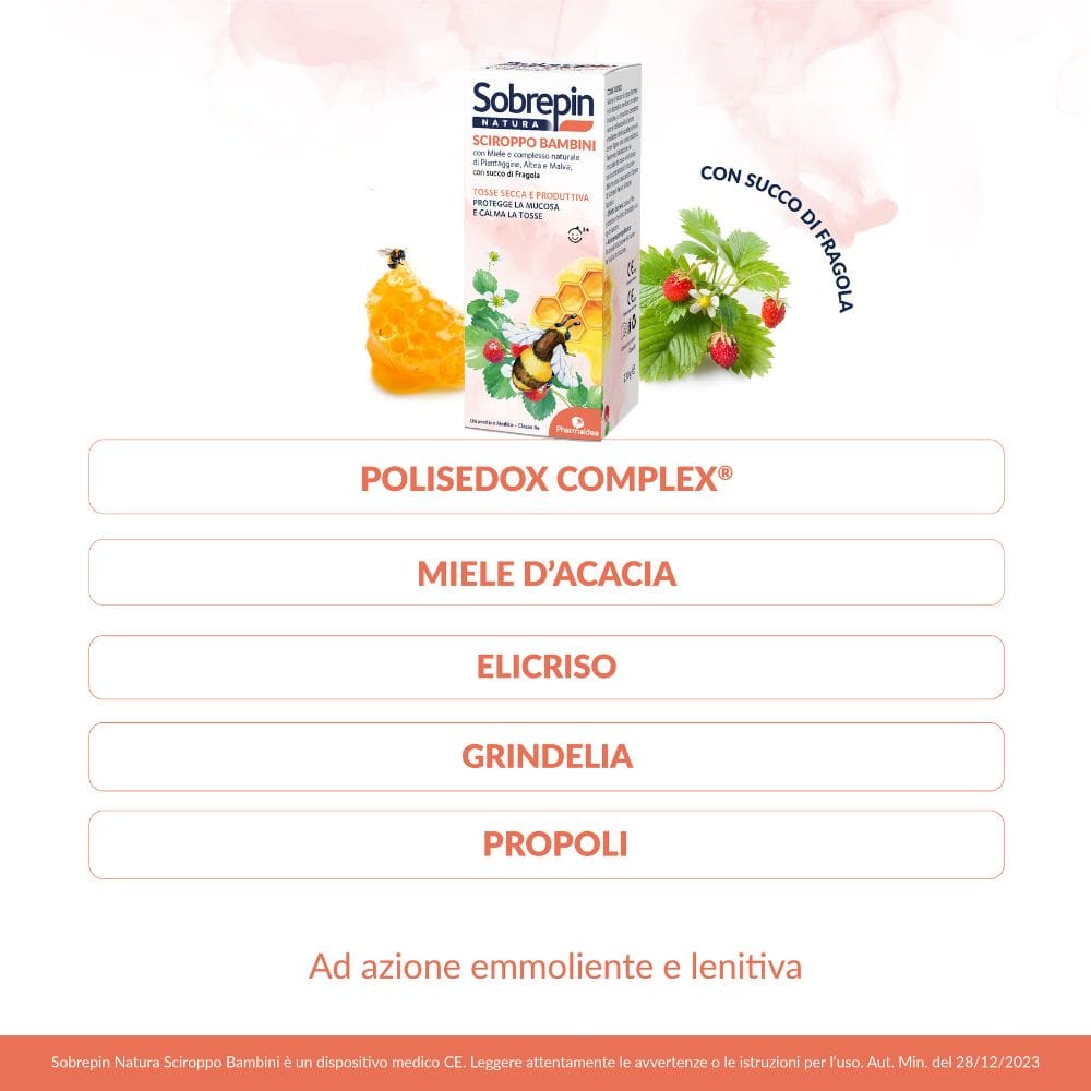 SOBREPIN NATURA SCIROPPO BAMBINI 180 ML