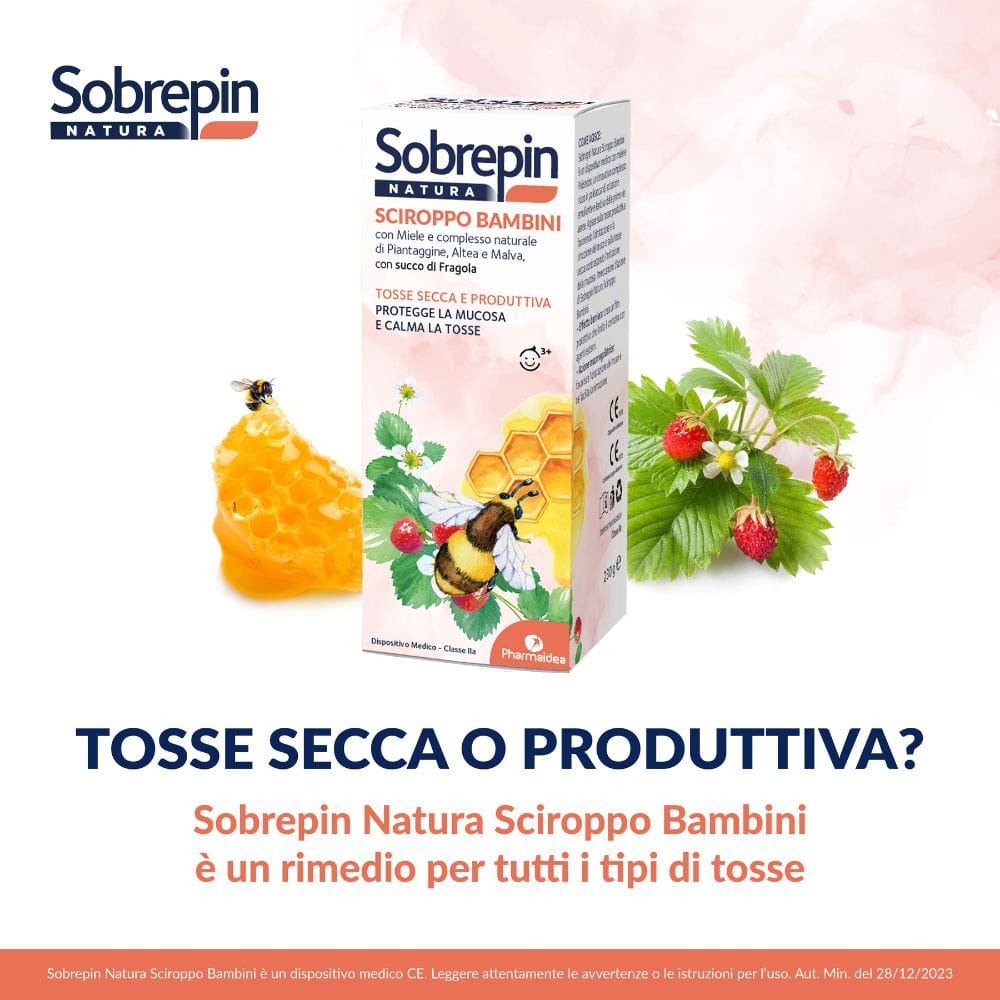 SOBREPIN NATURA SCIROPPO BAMBINI 180 ML