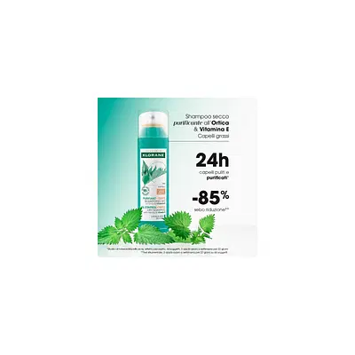 KLORANE SHAMPOO SECCO ORTICA CAPELLI SCURI 150 ML KLORANE SHAMPOO SECCO ORTICA CAPELLI SCURI 150 ML