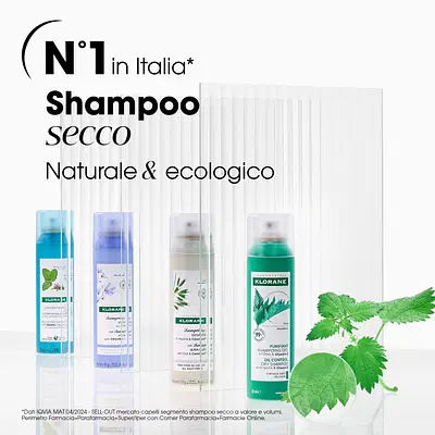 KLORANE SHAMPOO SECCO ORTICA CAPELLI SCURI 150 ML KLORANE SHAMPOO SECCO ORTICA CAPELLI SCURI 150 ML