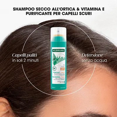 KLORANE SHAMPOO SECCO ORTICA CAPELLI SCURI 150 ML KLORANE SHAMPOO SECCO ORTICA CAPELLI SCURI 150 ML