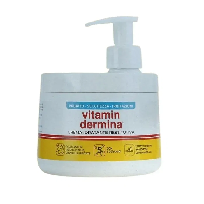 Vitamindermina Crema Idratante Restitutiva Dispenser 400 Ml