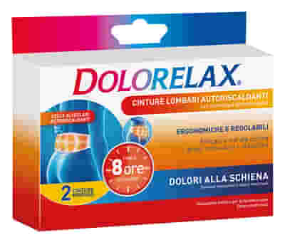 CINTURA LOMBARE AUTORISCALDANTE DOLORELAX 2 PEZZI