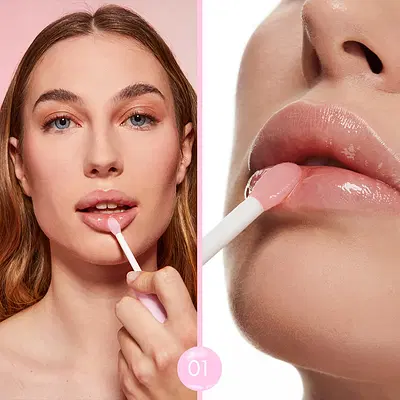 GOOVI LIP OIL 01 CLEAR ROSE MELTY LIPS 4 ML GOOVI LIP OIL 01 CLEAR ROSE MELTY LIPS 4 ML