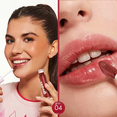 GOOVI LIP OIL 04 PLUM MIRROR MELTY LIPS 4 ML GOOVI LIP OIL 04 PLUM MIRROR MELTY LIPS 4 ML