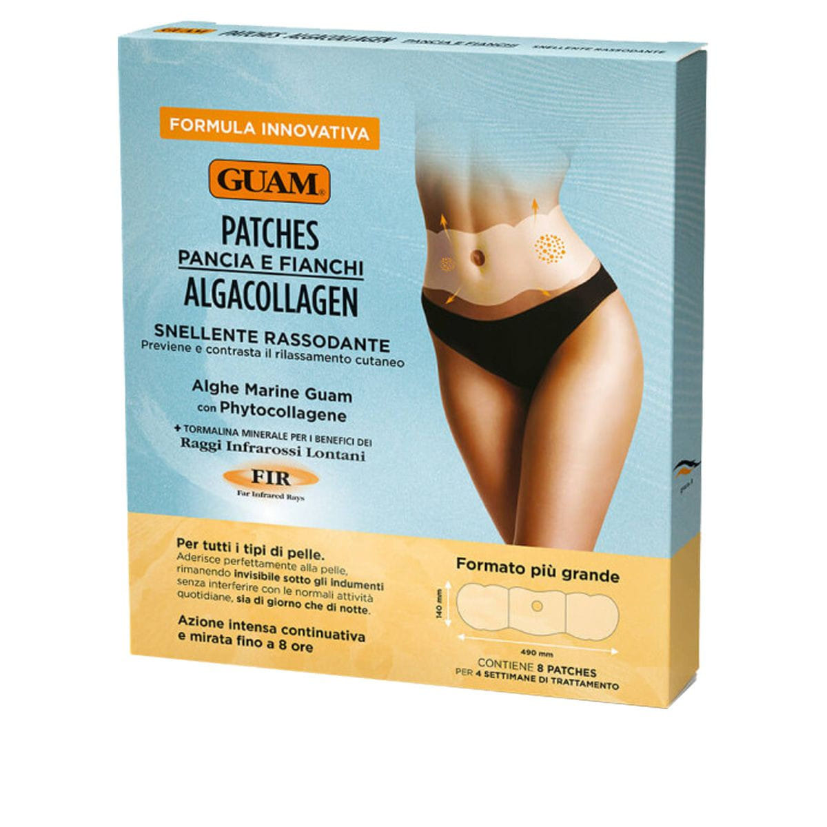 Guam Algacollagen Patches Pancia E Fianchi Snellente Rassodante Fir 8 Pezzi