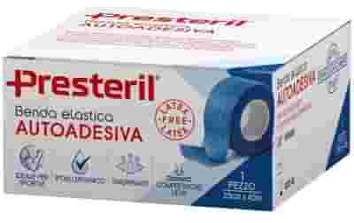 BENDA ELASTICA AUTOADESIVA LATEX FREE PRESTERIL CM 2,5X4,5 M TESI BLU