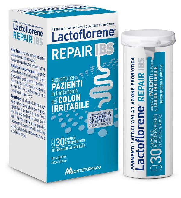 LACTOFLORENE REPAIR IBS 30 CAPSULE ACIDORESISTENTI DA 375 MG SENZA GLUTINE SENZA LATTOSIO