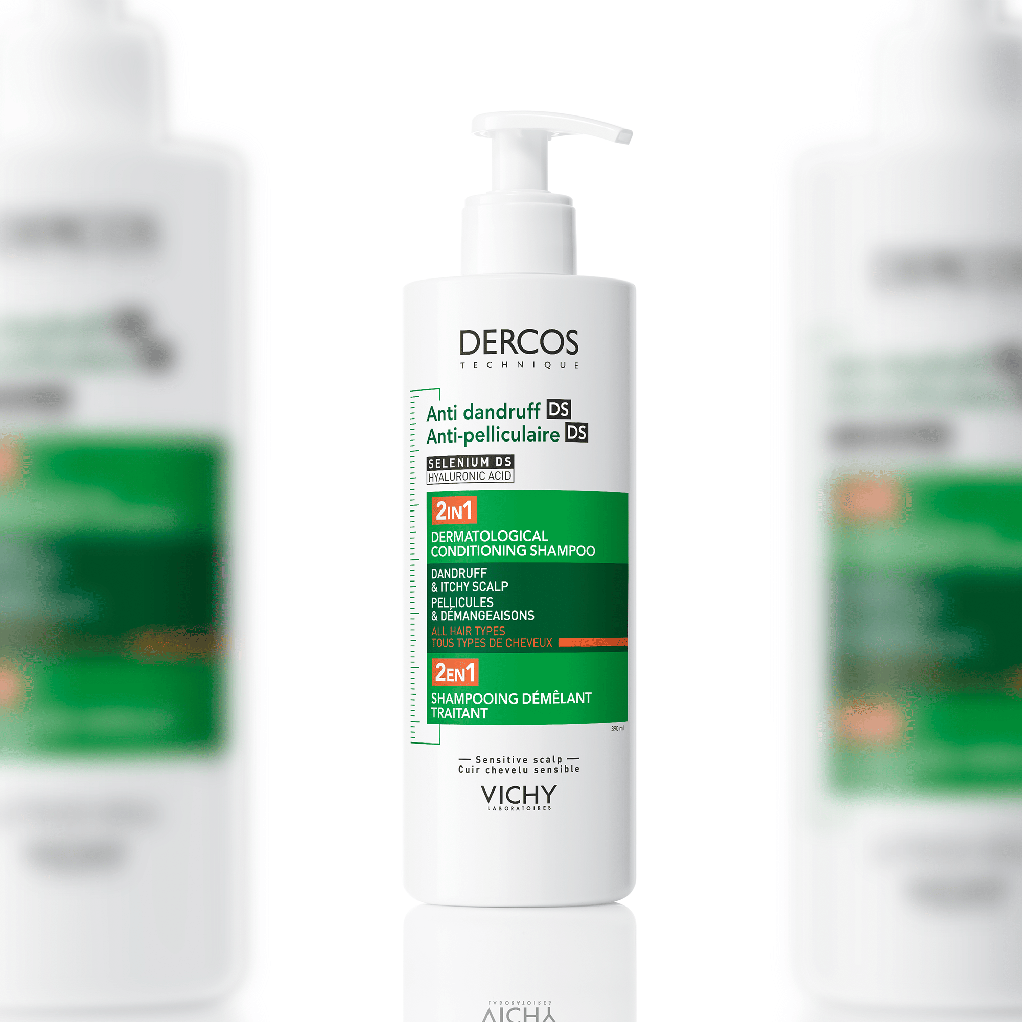 DERCOS TECHNIQUE ANTI DANDRUFF SHAMPOO 2IN1 400 ML