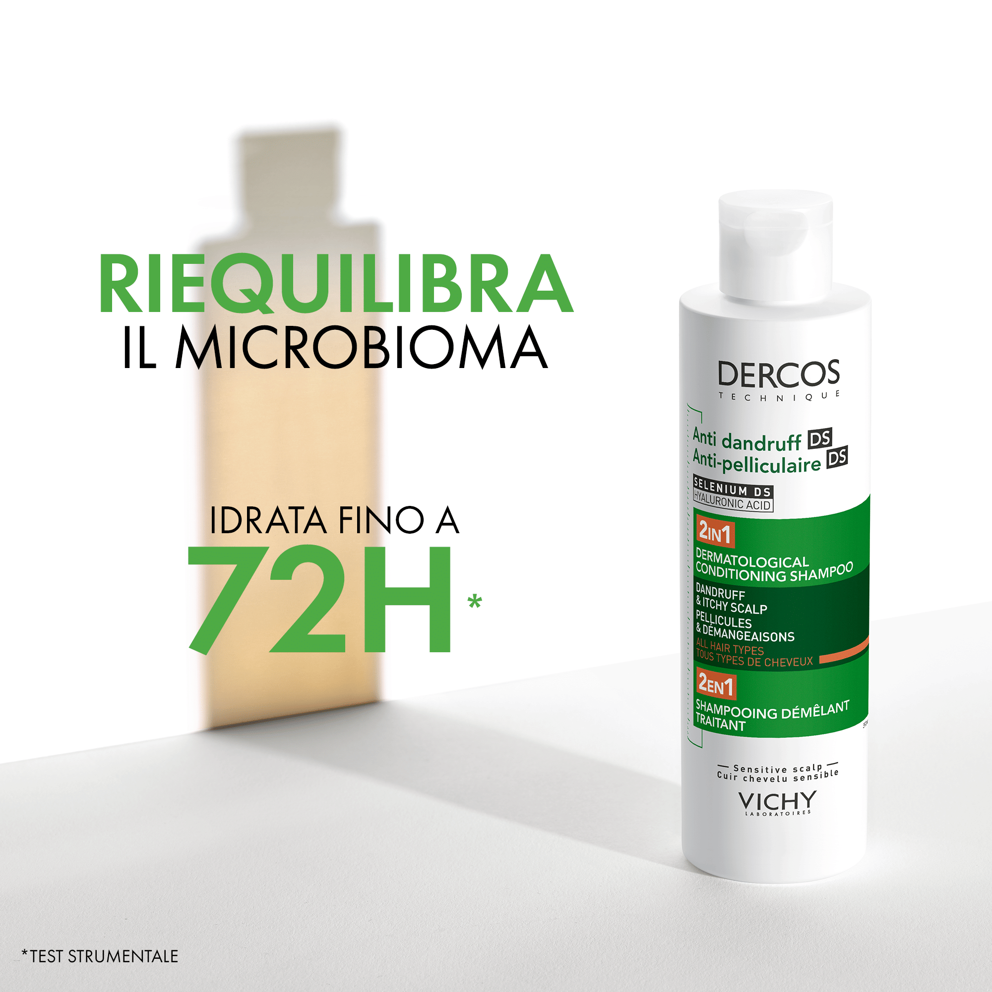 DERCOS TECHNIQUE ANTI DANDRUFF SHAMPOO 2IN1 200 ML