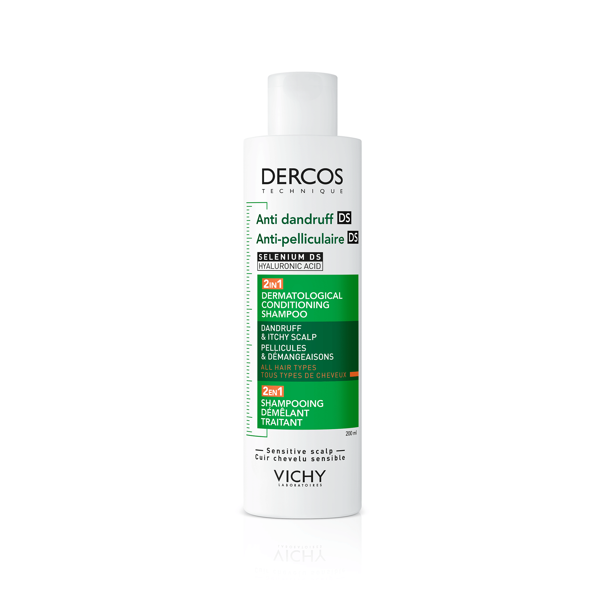 Dercos shampoo e balsamo 2in1 contro forfora e prurito 200ml-image