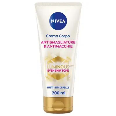 NIVEA LUMINOUS CREMA CORPO ANTI MACCHIE & ANTI SMAGLIATURE 200 ML NIVEA LUMINOUS CREMA CORPO ANTI MACCHIE & ANTI SMAGLIATURE 200 ML