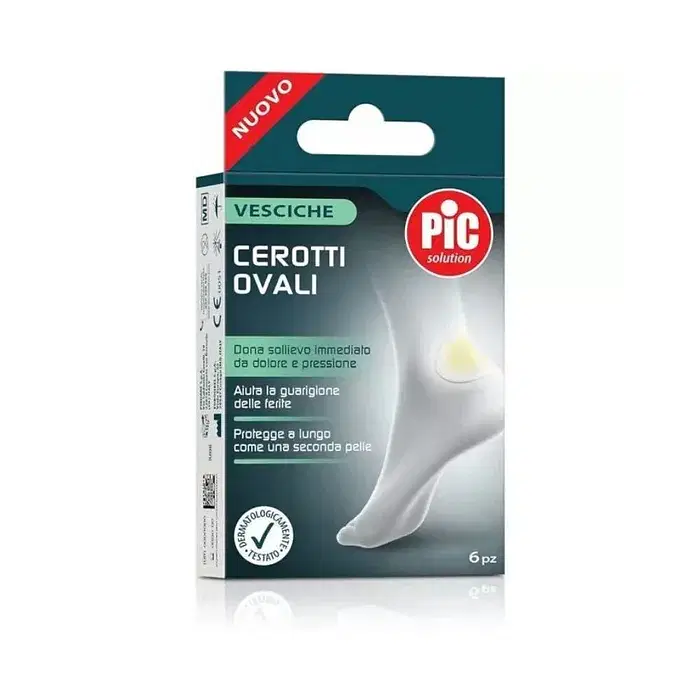 Cerotto Pic Vesciche Ovali 44 X69 Mm 6 Pezzi