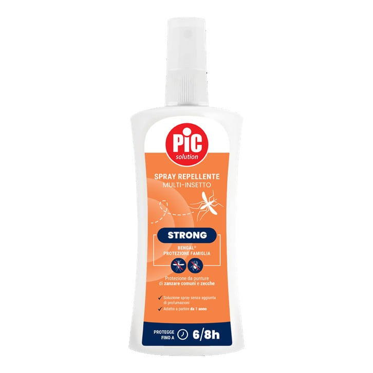 PIC SOLUTION BENGAL STRONG PROTEZIONE FAMIGLIA SPRAY REPELLENTE MULTI INSETTO 100 ML