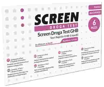 SCREEN DROGA TEST GHB TEST RAPIDO 6 PEZZI