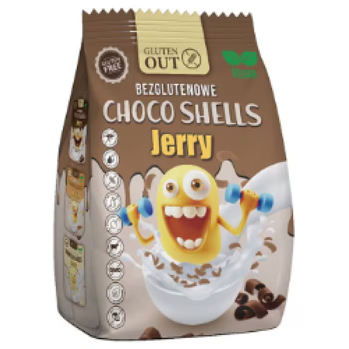 Gluten Out Choco Shells Jerry 375 G