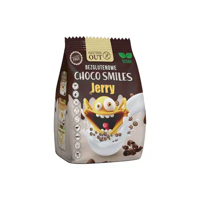 GLUTEN OUT CHOCO SMILES JERRY 375 G GLUTEN OUT CHOCO SMILES JERRY 375 G