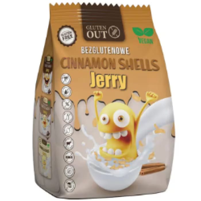 GLUTEN OUT CINNAMON SHELLS JERRY 375 G