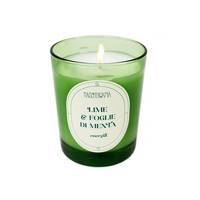 CANDELA 180 G LIME FOGLIE MENTA