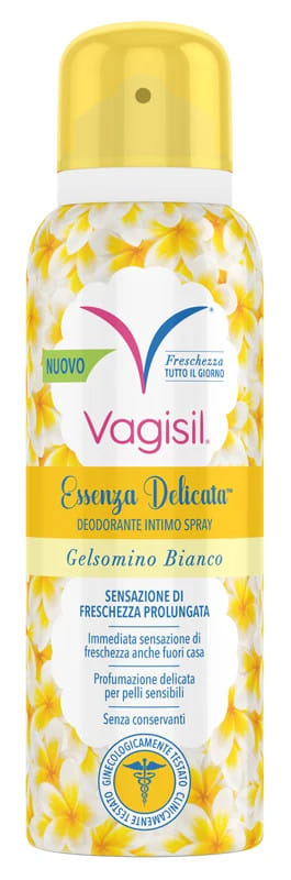Vagisil Deodorante Intimo Spray Donna Essenza Delicata Al Gelsomino Bianco, Igiene Intima, Freschezza E Igiene Per Tutto Il Giorno, Ipoallergenico, Delicato Sulla Pelle, 125 ml-image