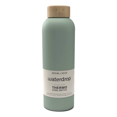 Waterdrop Bottiglia Acciaio Verde Oliva Matt 600 Ml