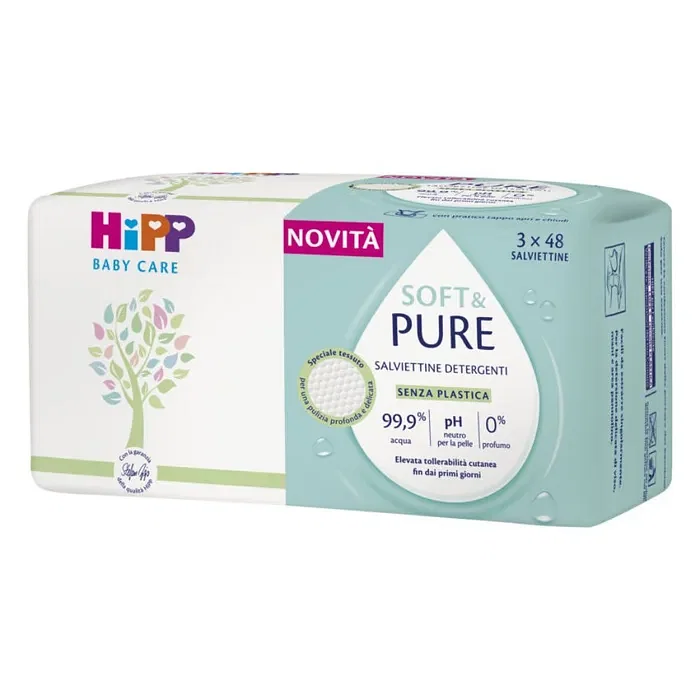 Hipp Salviettine Soft&Pure 3 X48 Pezzi