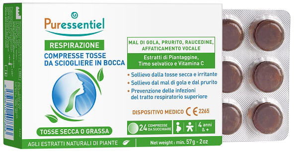 RESPIRAZIONE PURESSENTIEL TOSSE 24 COMPRESSE