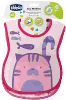 CHICCO BAVAGLINE 6M+ ROSA 2 PEZZI