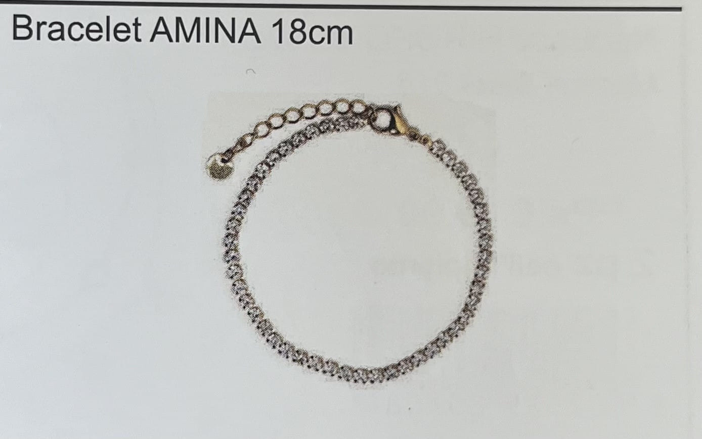 BJB133 BRACCIALE AMINA GOLD PLATED