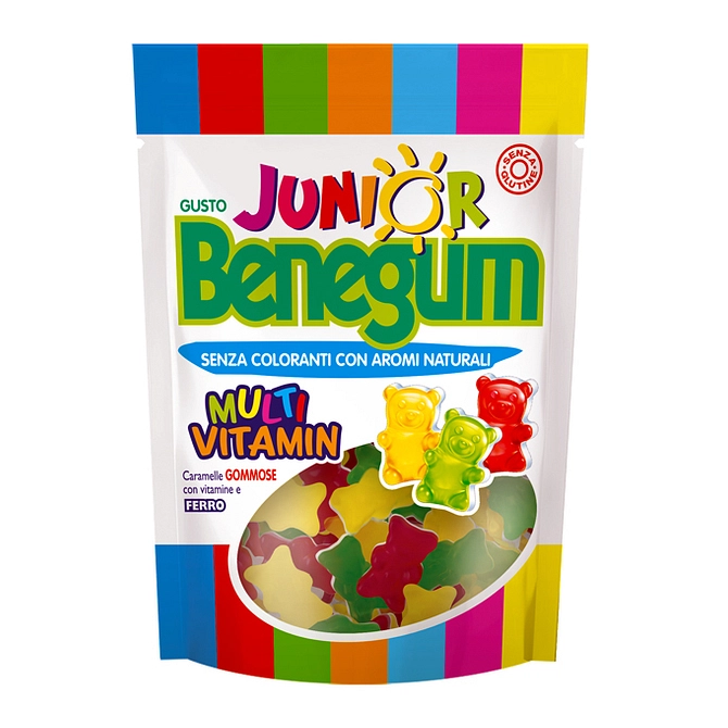 Benegum Junior Multivitamin Caramelle Gommose Con Vitamine E Ferro 90 G