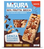 MISURA SENZA ZUCCHERI AGGIUNTI 4 BARRETTE CON FRUTTA SECCA E CIOCCOLATO X 30 G