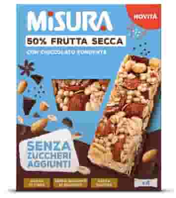 MISURA SENZA ZUCCHERI AGGIUNTI 4 BARRETTE CON FRUTTA SECCA E CIOCCOLATO X 30 G