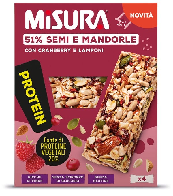 MISURA PROTEIN 4 BARRETTE AI FRUTTI ROSSI X 30 G