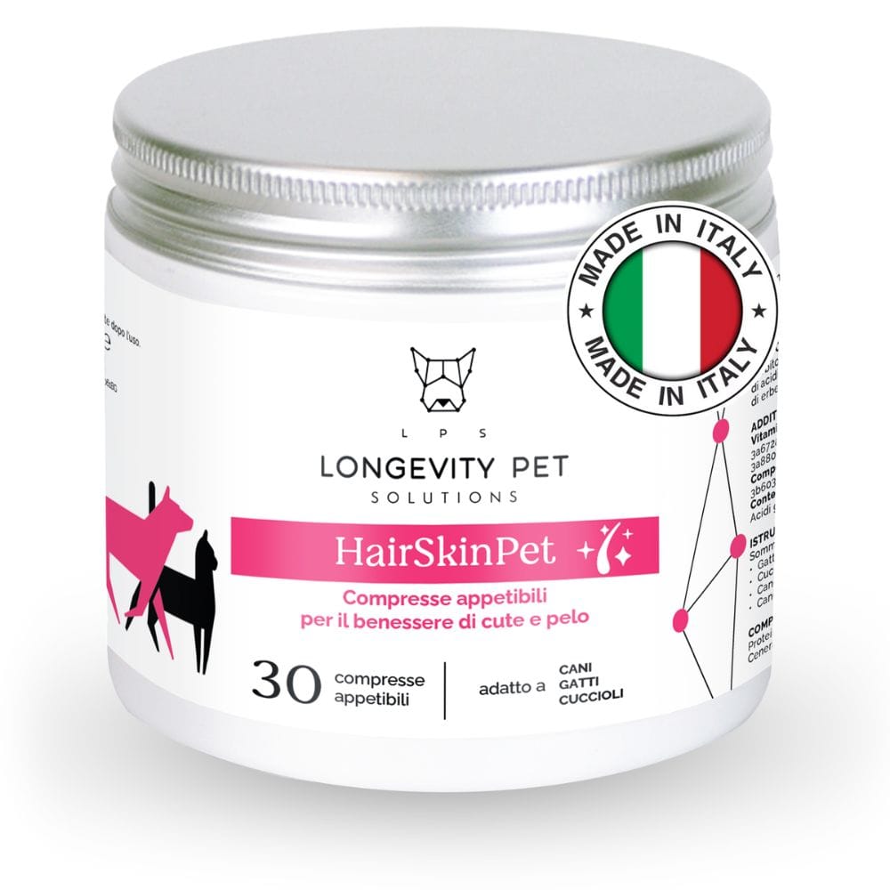 LONGEVITY PET HAIRSKINPET 30 COMPRESSE APPETIBILI