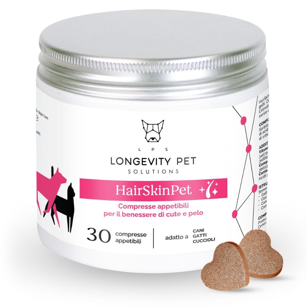 LONGEVITY PET HAIRSKINPET 30 COMPRESSE APPETIBILI