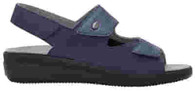 ANTONIA SANDAL PRINTED SUEDE+SUEDE W NAVY BLUE 40