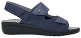 ANTONIA SANDAL PRINTED SUEDE+SUEDE W NAVY BLUE 41