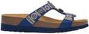 NEW BOGOTA' WEDGE SATIN+BEADS W NAVY BLUE/MULTI 39