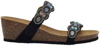 ORTIGIA MICROFIBRE + IRIDESCENT STONES W BLACK 39 ORTIGIA MICROFIBRE + IRIDESCENT STONES W BLACK 39