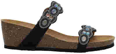 ORTIGIA MICROFIBRE + IRIDESCENT STONES W BLACK 39