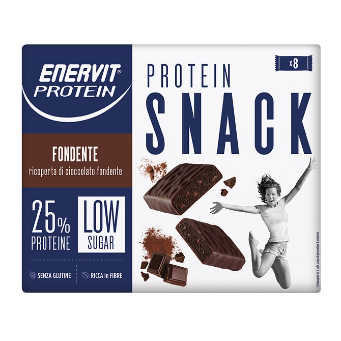 Enervit Protein Snack Fondente Low Sugar Astuccio 8 X 27 G