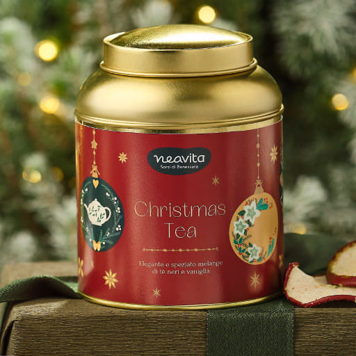 NEAVITA MELANGE CHRISTMAS TEA IN CADDY ROSSO NATALE 8 FILTRI DA 3,5 G