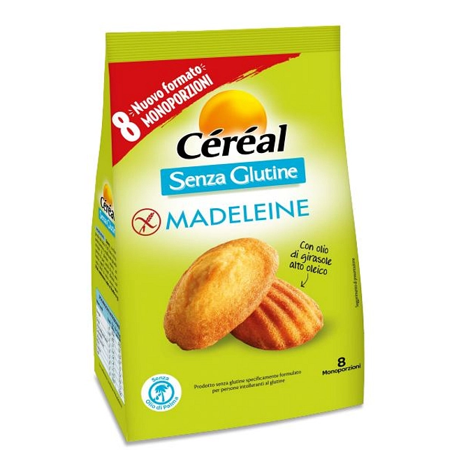 Cereal Madeleine Senza Glutine 8 Pezzi Da 28,5 G