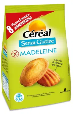 CEREAL MADELEINE SENZA GLUTINE 8 PEZZI DA 28,5 G CEREAL MADELEINE SENZA GLUTINE 8 PEZZI DA 28,5 G