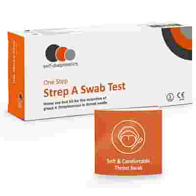 TEST AUTODIAGNOSTICO ONE STEP STREP A RILEVAZIONE QUALITATIVA ANTIGENI STREPTOCOCCO A IN TAMPONE FARINGEO